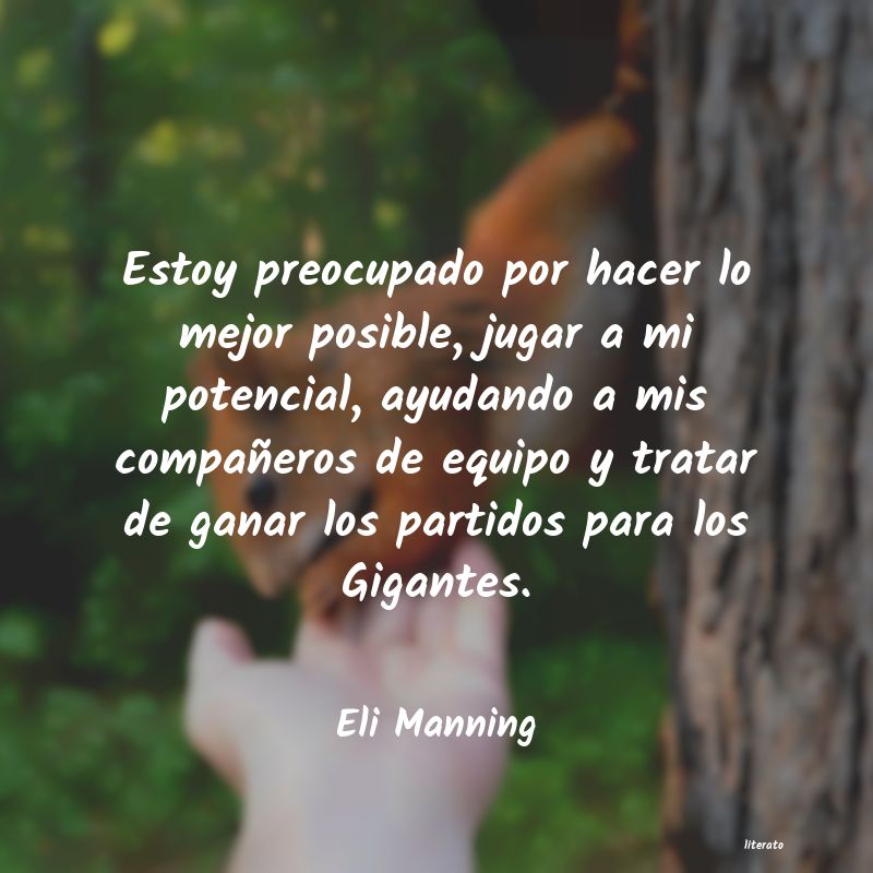 Frases de Eli Manning