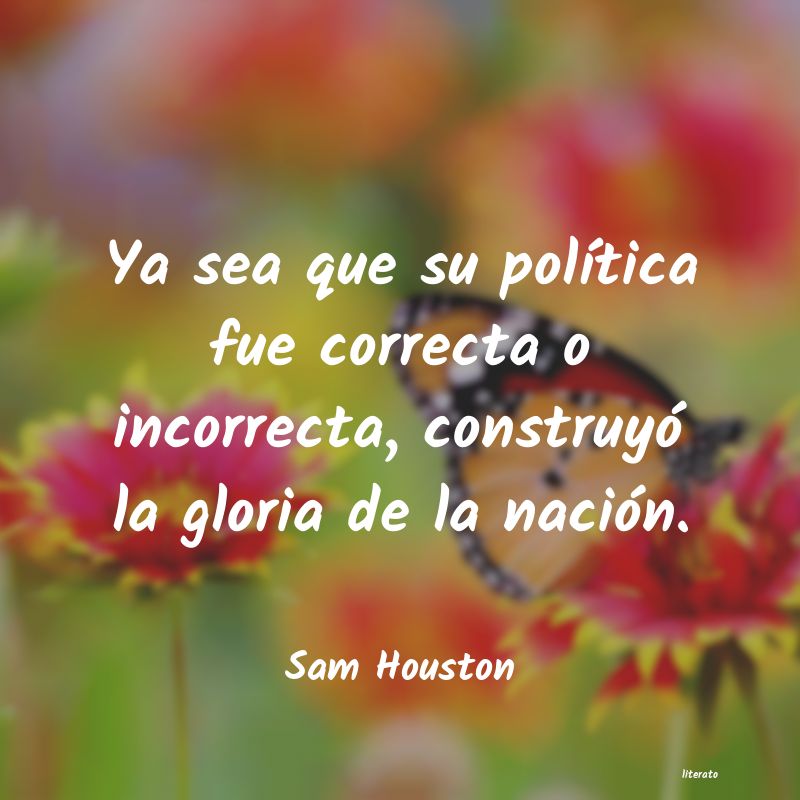 Frases de Sam Houston