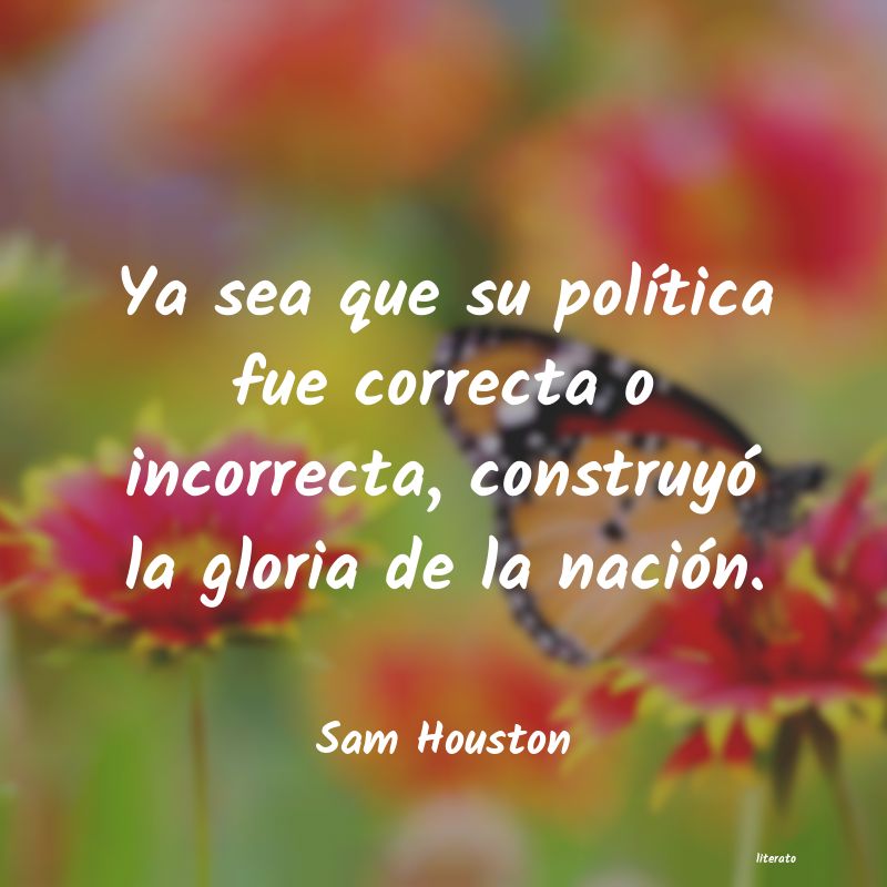 frases de Sam Houston