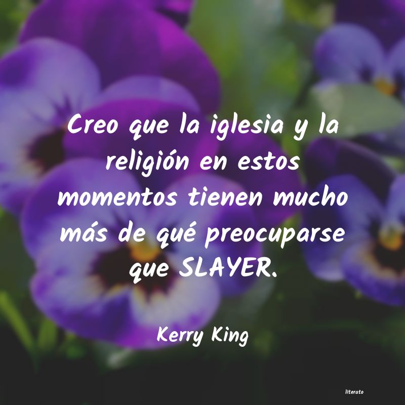 frases de Kerry King