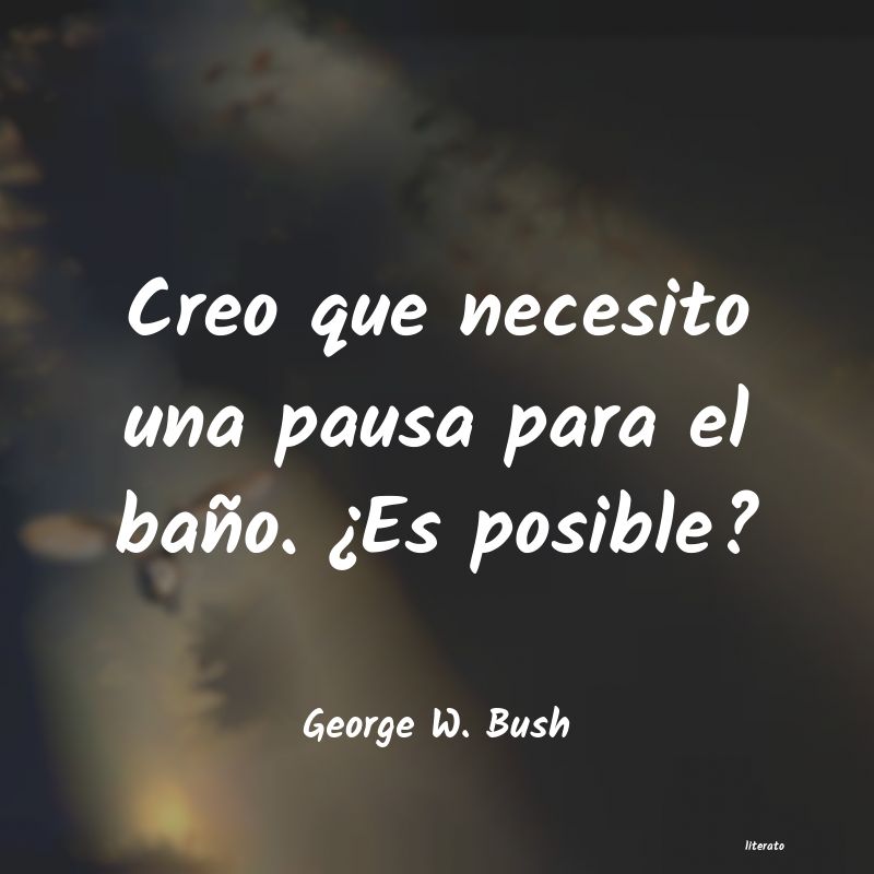 frases de George W. Bush