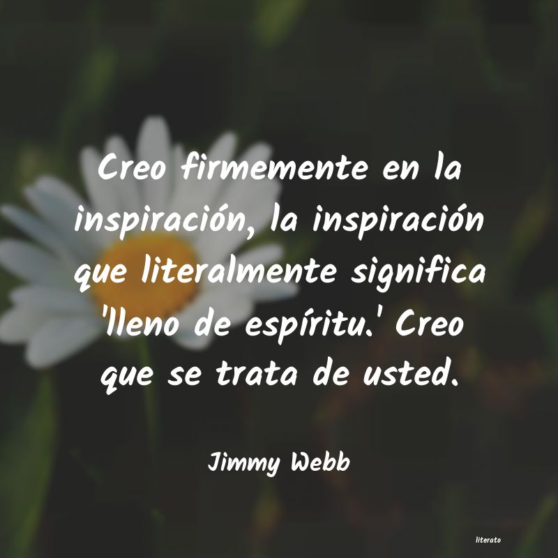 Frases de Jimmy Webb