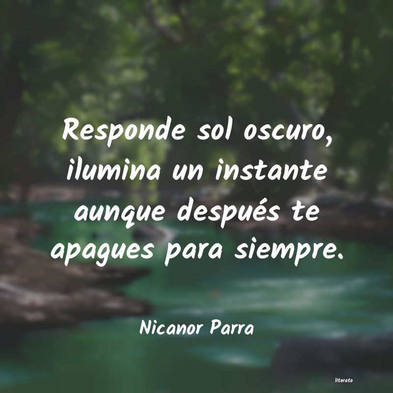 frases de Nicanor Parra