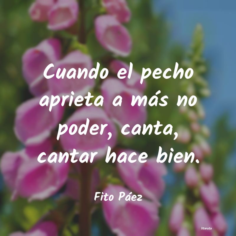 Frases de Fito Páez