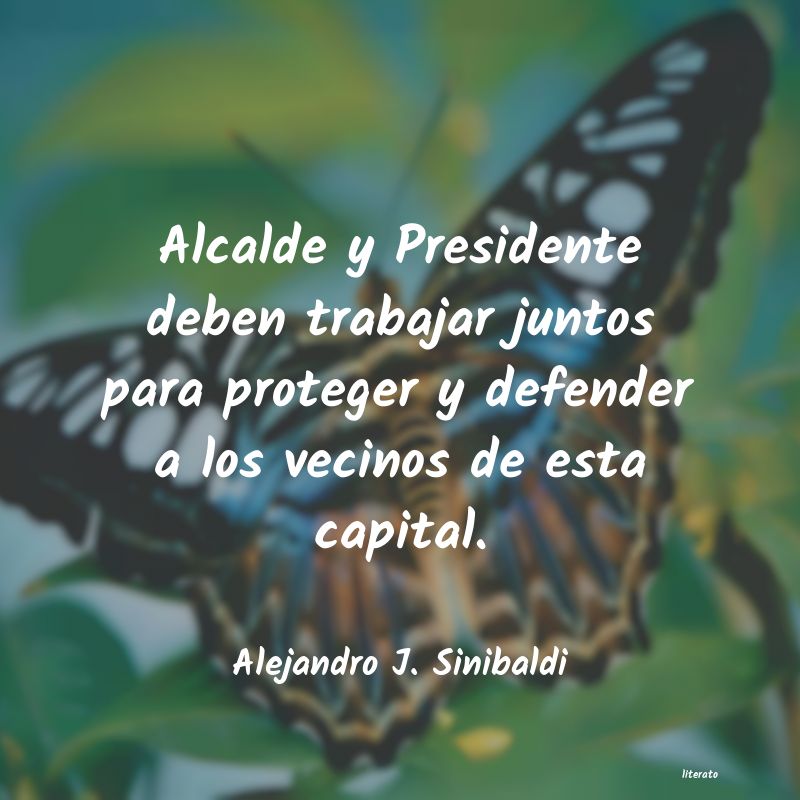 frases de Alejandro J. Sinibaldi