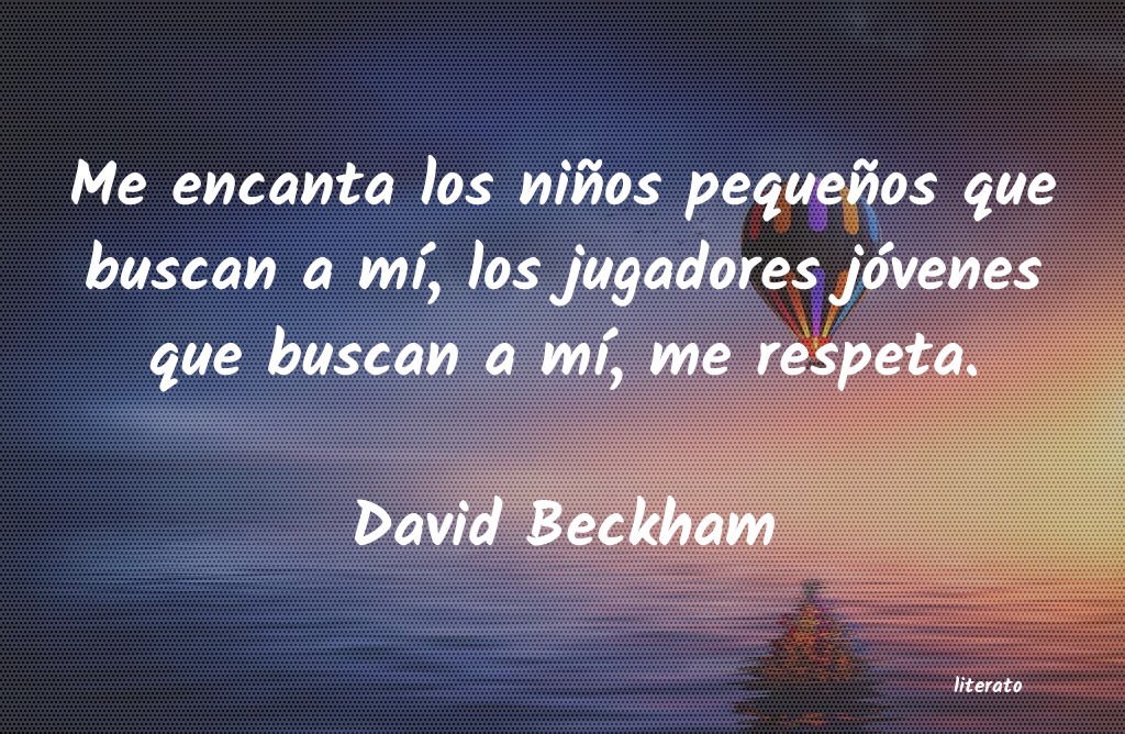 frases de David Beckham
