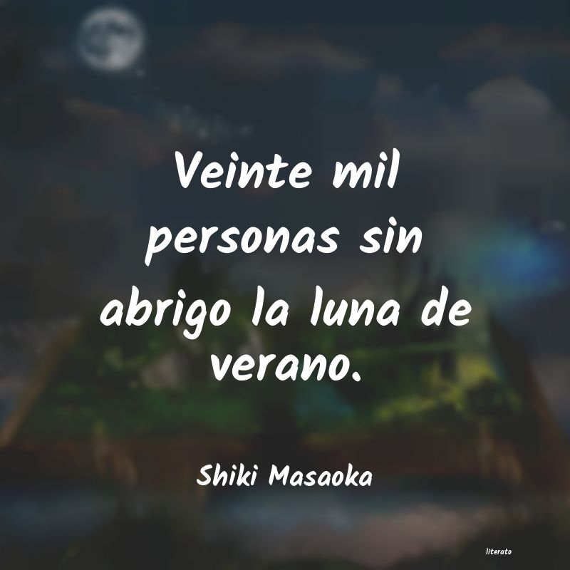 frases de Shiki Masaoka