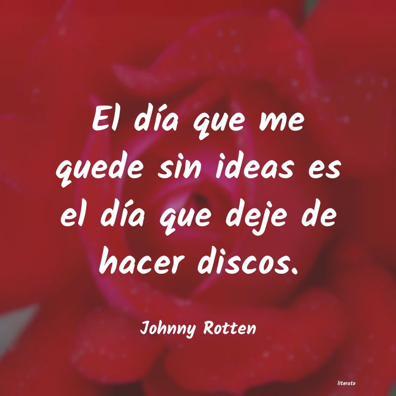 Frases de Johnny Rotten