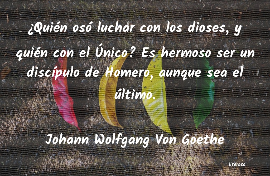 Frases de Johann Wolfgang Von Goethe