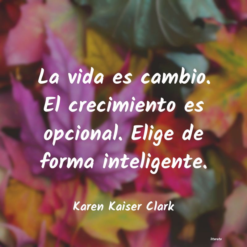 frases de Karen Kaiser Clark