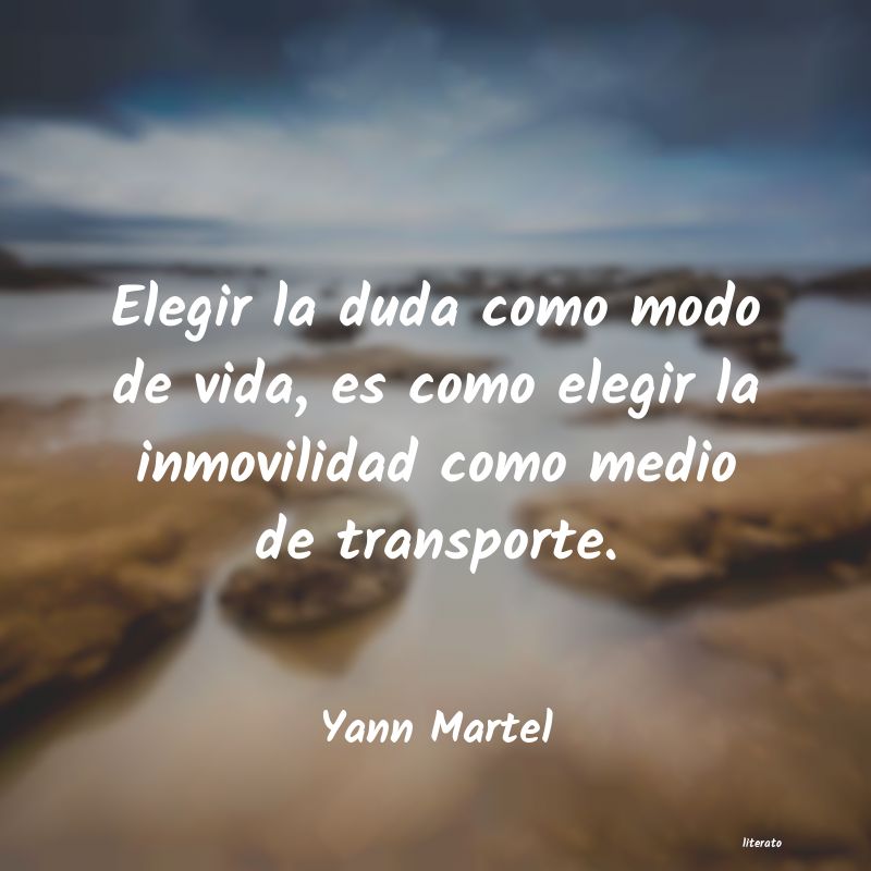 frases de Yann Martel