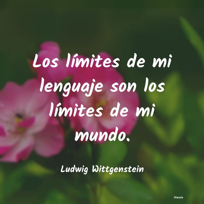 los limites de mi lenguaje