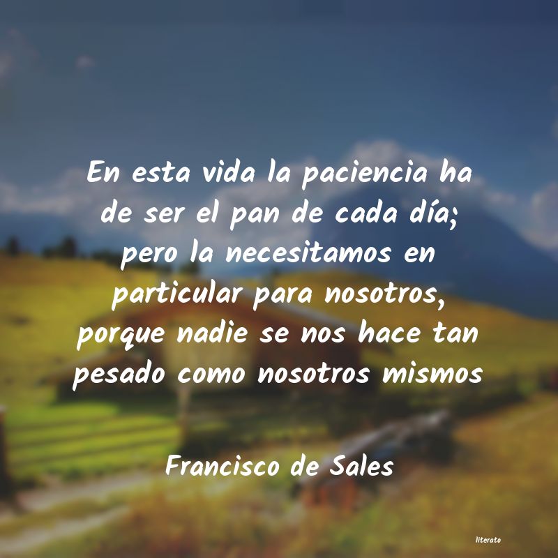 frases de Francisco de Sales