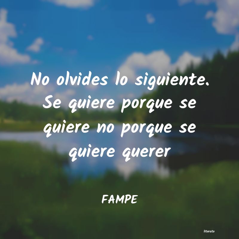 Frases de FAMPE