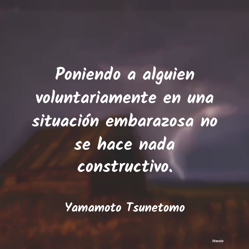 Frases de Yamamoto Tsunetomo