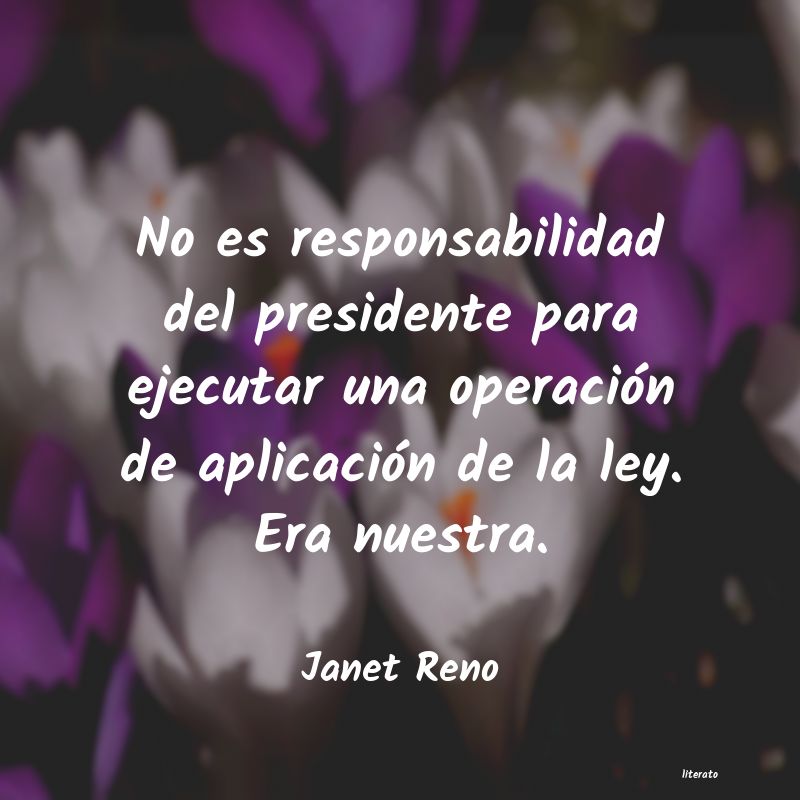 frases de Janet Reno