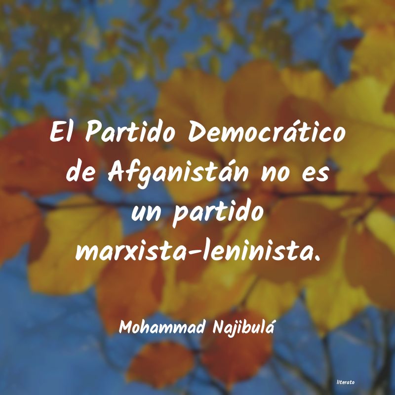 Frases de Mohammad Najibulá