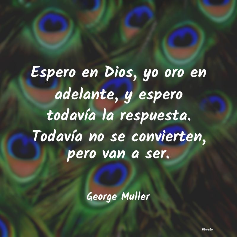 Frases de George Muller
