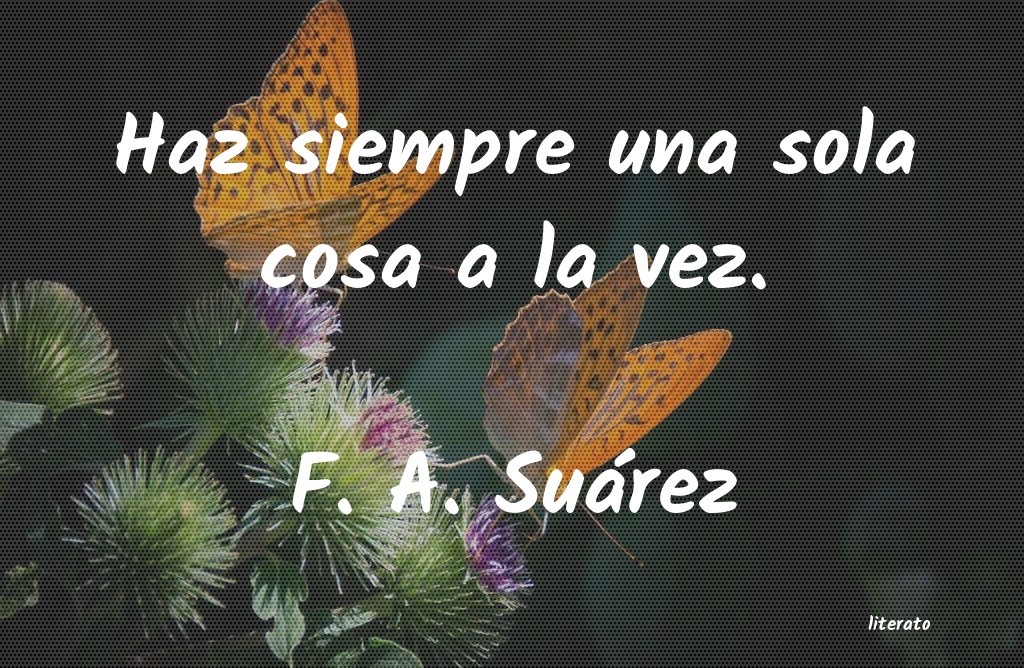 Frases de F. A. Suárez