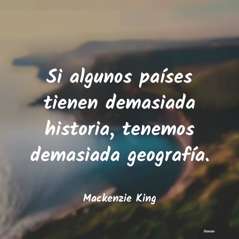frases de Mackenzie King