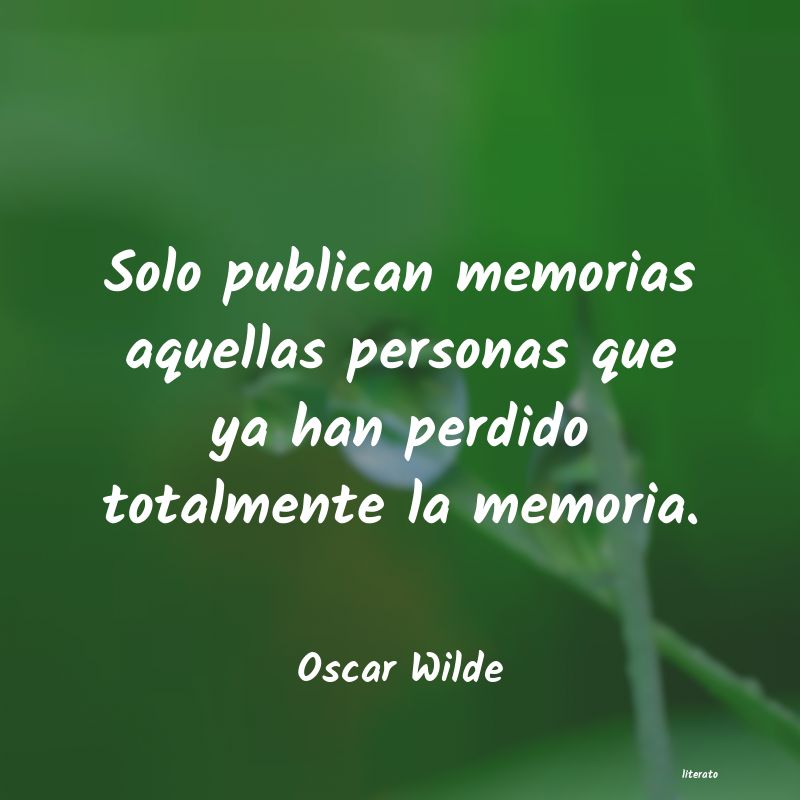 frases de Oscar Wilde