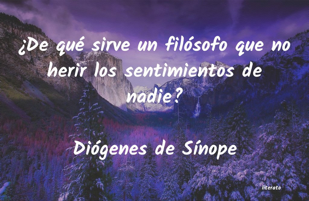 frases de Diógenes de SÃnope