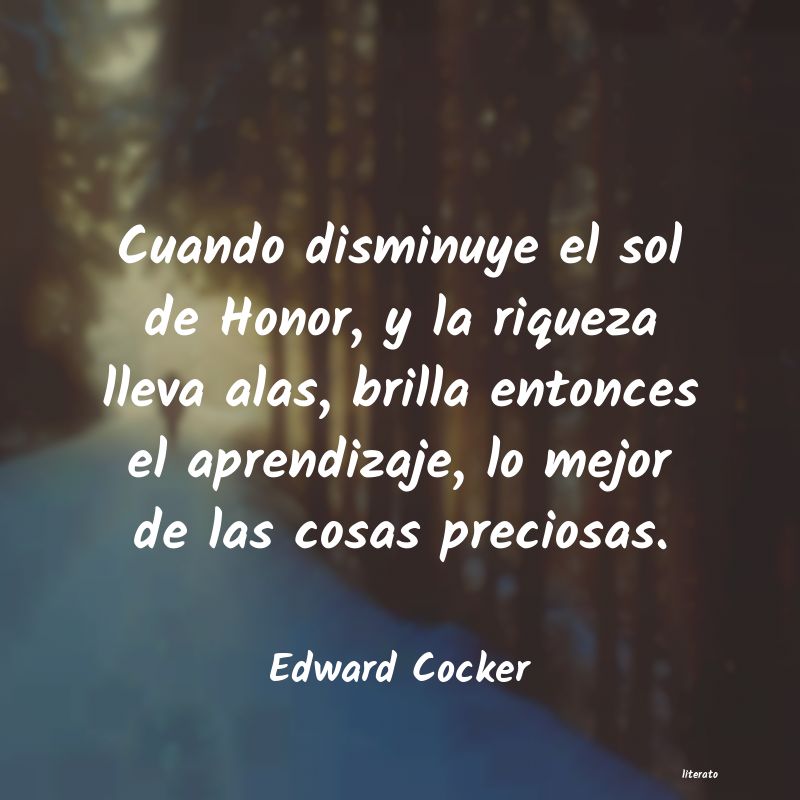 Frases de Edward Cocker