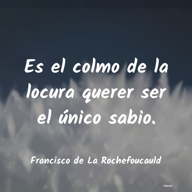 Frases de Francisco de La Rochefoucauld