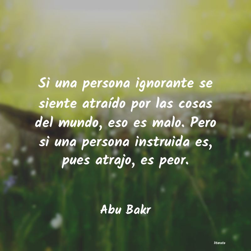 Frases de Abu Bakr