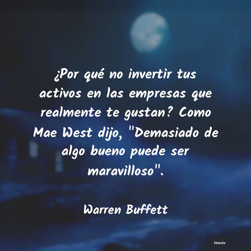 frases de Warren Buffett