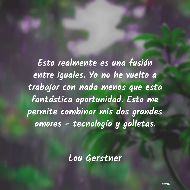 Frases de Lou Gerstner