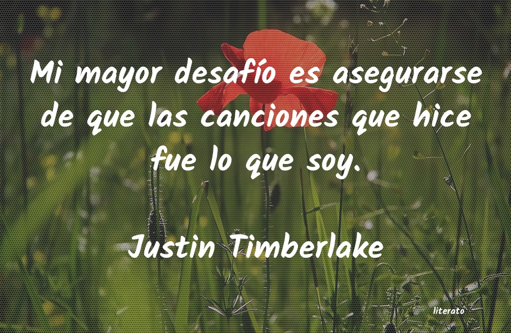 Frases de Justin Timberlake