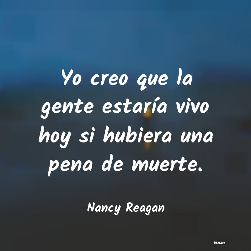 frases de Nancy Reagan