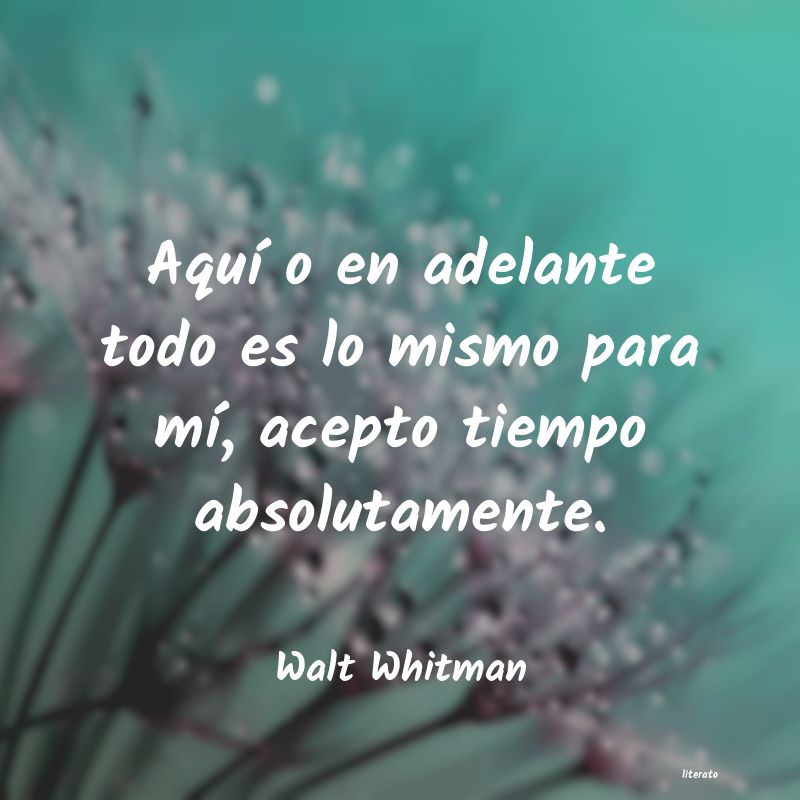 frases de Walt Whitman