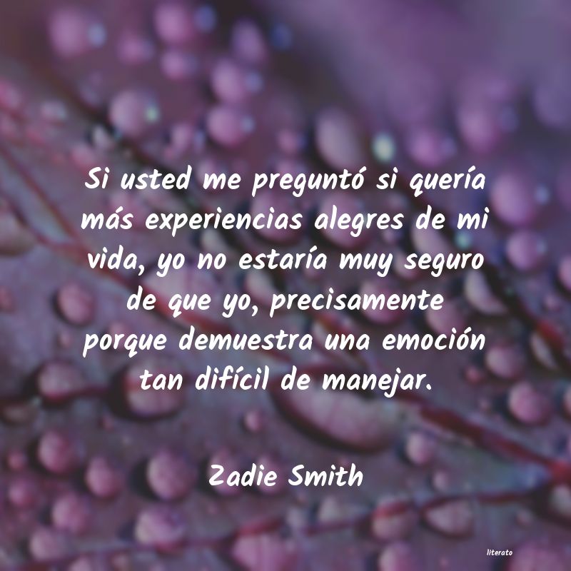 Frases de Zadie Smith