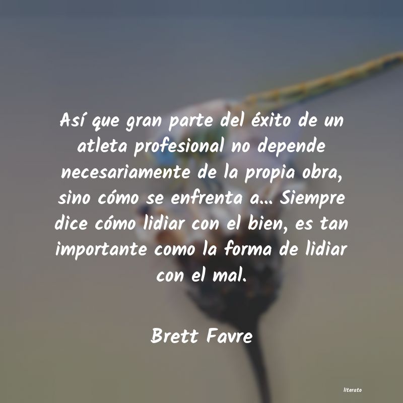 frases de Brett Favre