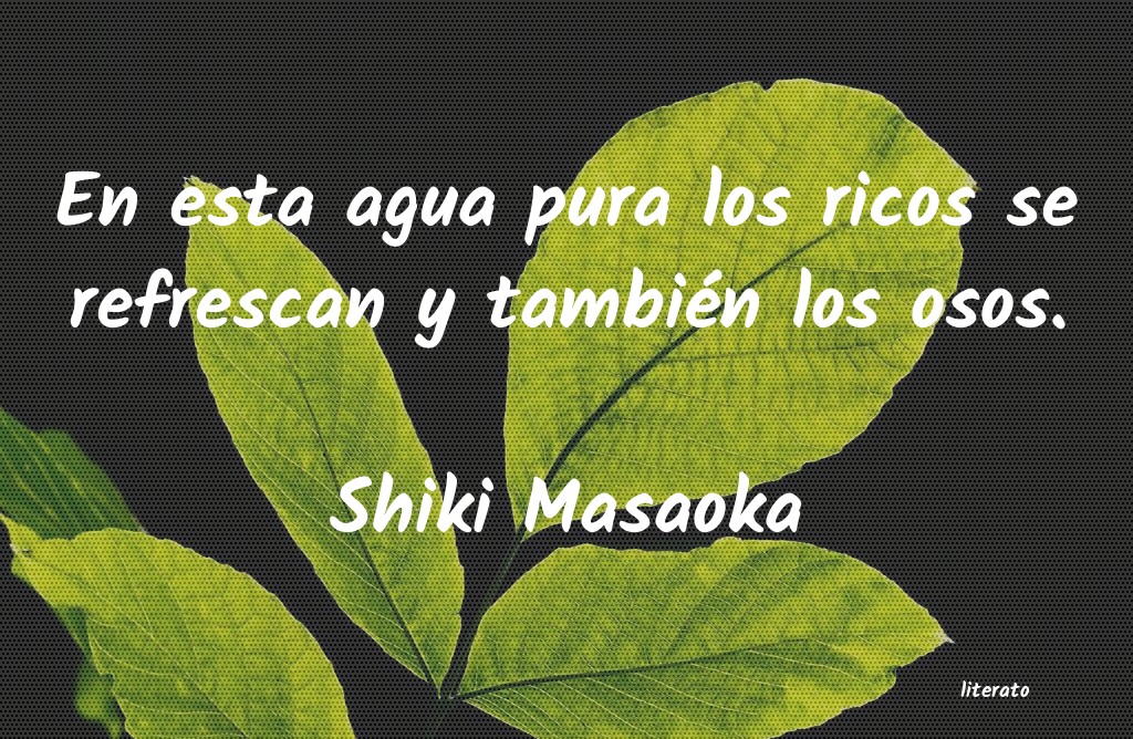 frases de Shiki Masaoka