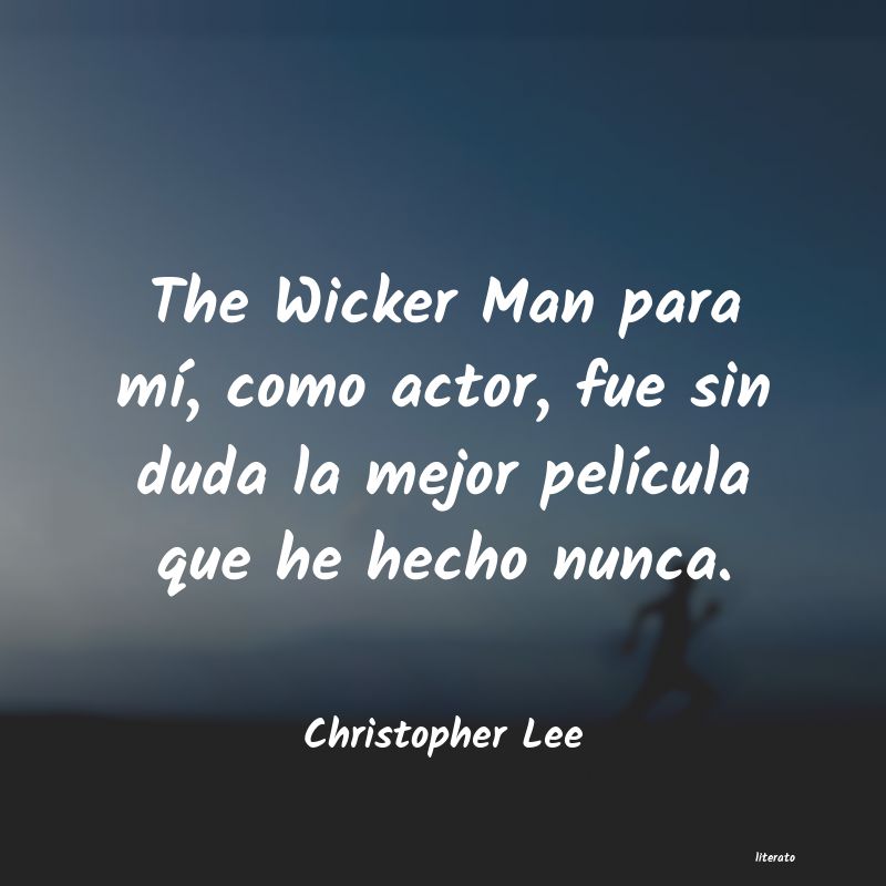 frases de Christopher Lee