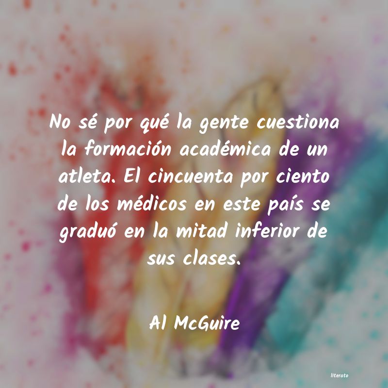 Frases de Al McGuire