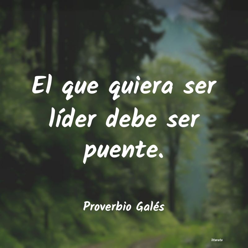 Frases de Proverbio Galés