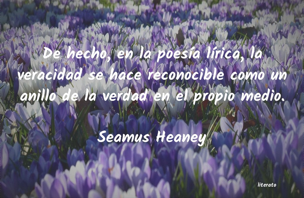 Frases de Seamus Heaney