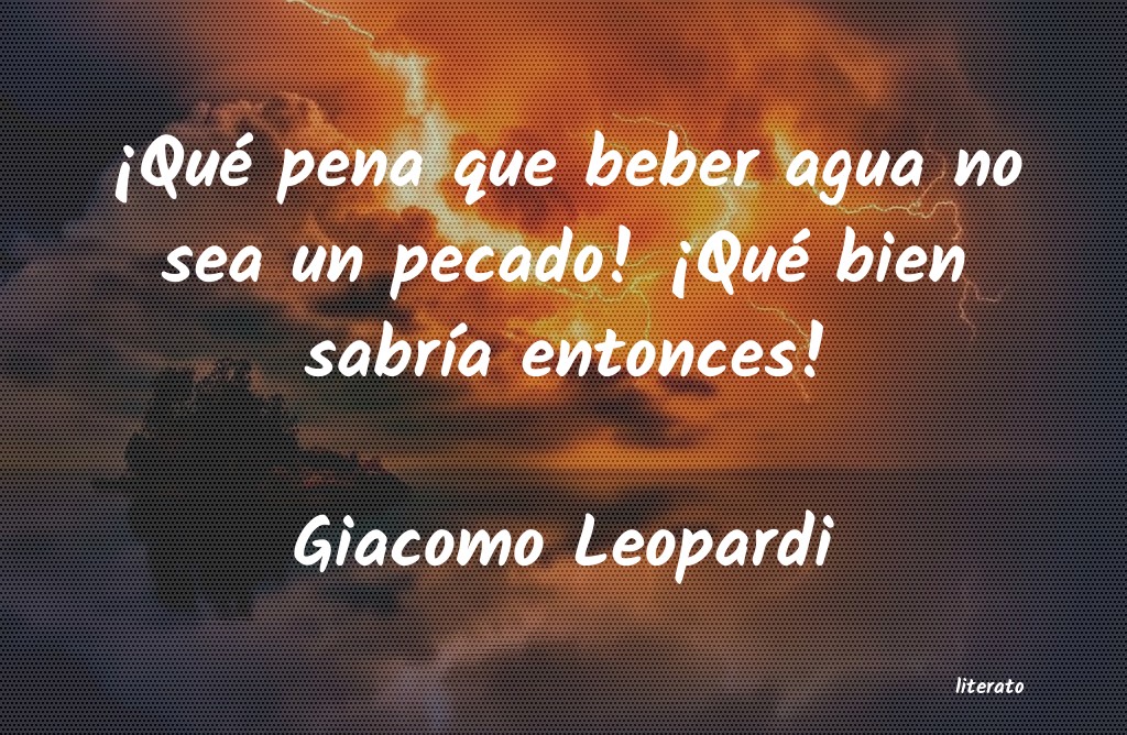 Frases de Giacomo Leopardi