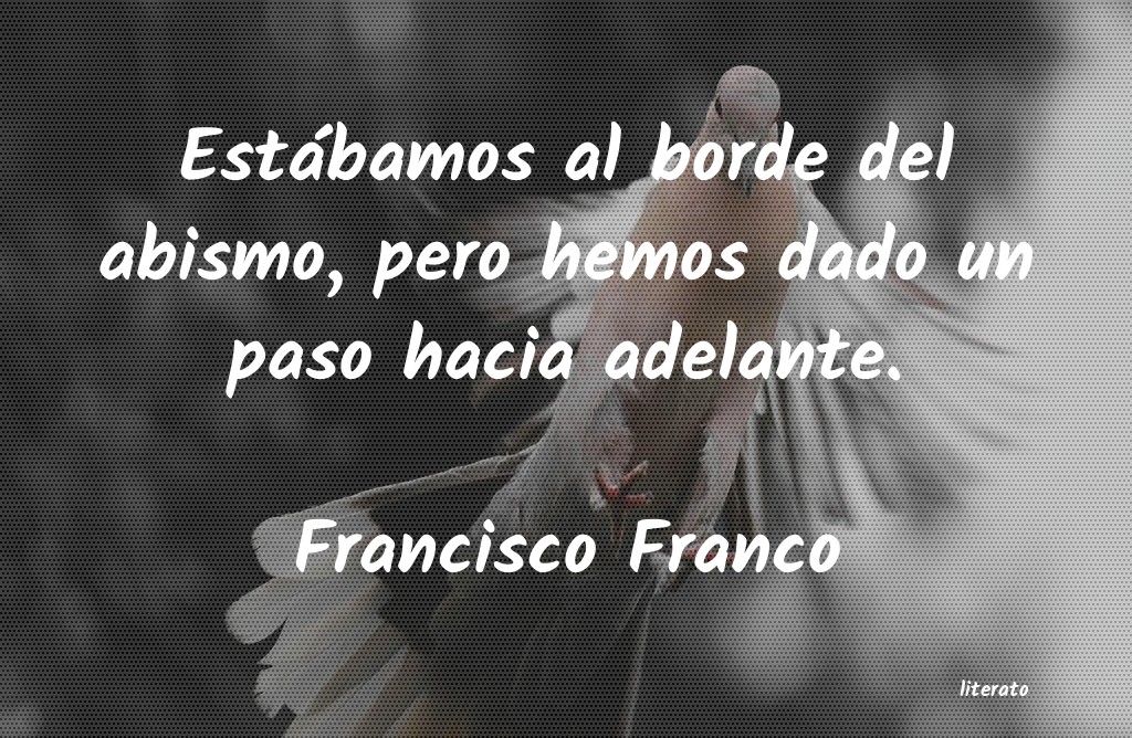 frases de Francisco Franco