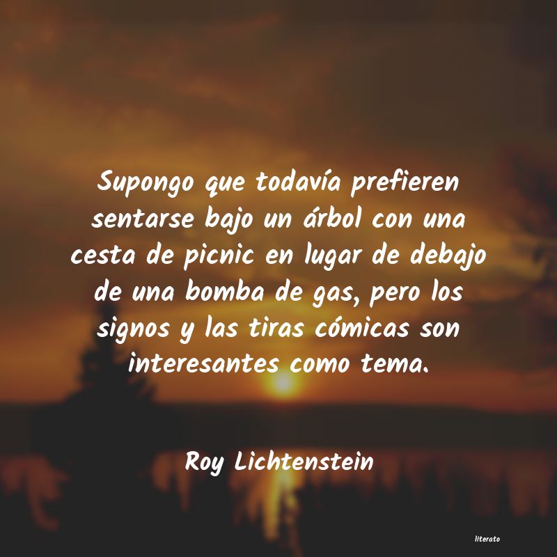 frases de Roy Lichtenstein
