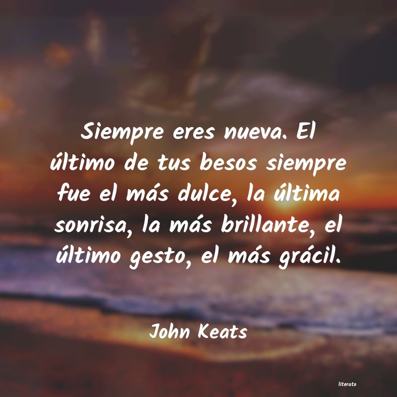 Frases de John Keats