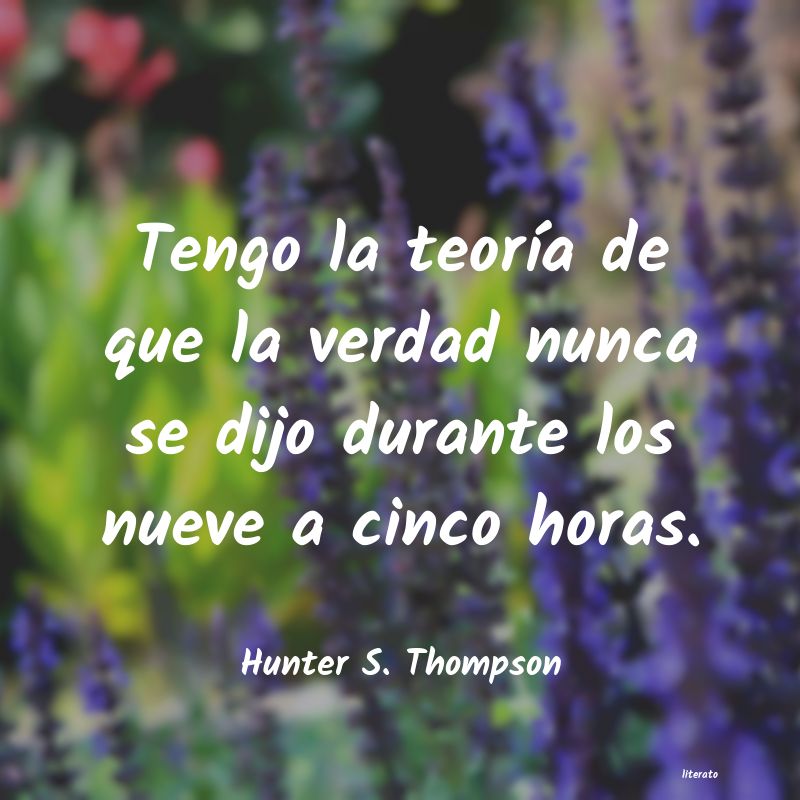 frases de Hunter S. Thompson