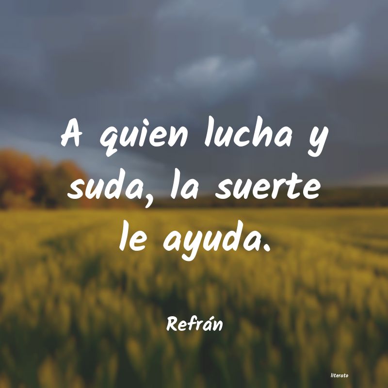 Frases de Refrán