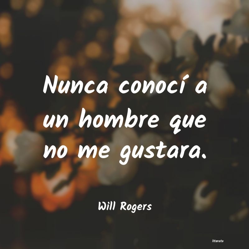 Frases de Will Rogers