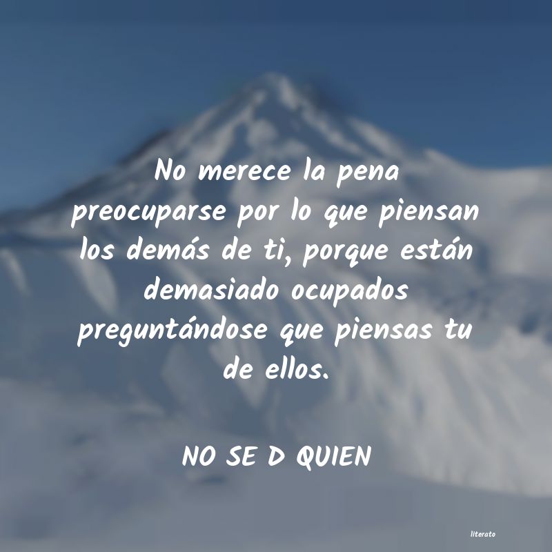 dime con quien andas y te dire quien eres