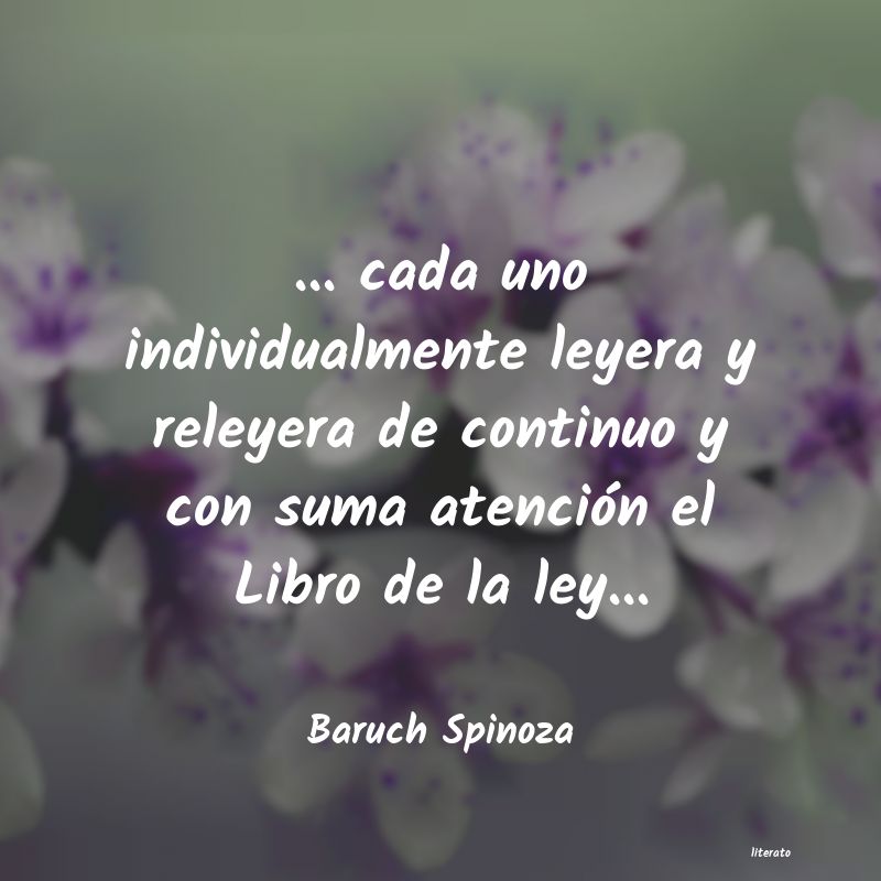 Frases de Baruch Spinoza